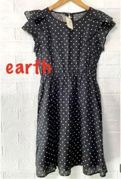 【Earth 】ドット柄ワンピース