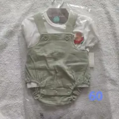 新品★60サイズ★Chibi hug Ｔシャツと水玉サロペット