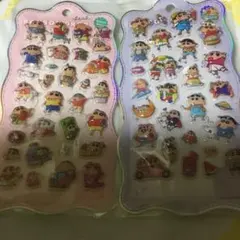 クレヨンしんちゃん ぷくぷくボンボンドロップシール 2シートセット