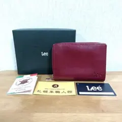 財布 Lee リー 本革 ラウンドファスナー 二つ折り財布 小銭入れ