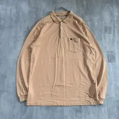 D156 美品 BURBERRY ノバチェック 長袖 ポロシャツ XL 鹿の子