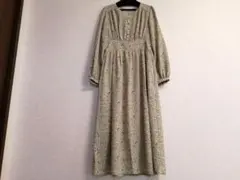 ROPE PICNIC ワンピース 花柄 長袖 イエロー S