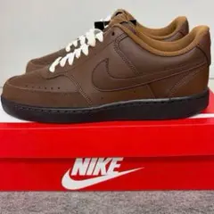 新品 NIKE ナイキ コートビジョン ローカット スニーカー レザー 25.5のサムネイル