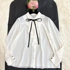 L'UNE（リュンヌ） プリーツブラウス イエナ ナチュラルホワイト lune