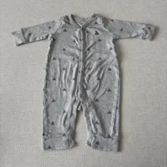 baby gap グレー くま　ロンパース 3-6ヶ月　60cm ケツくま