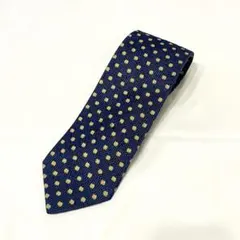 髭*爵様 エルメネジルドゼニア ネクタイ ネイビー シルク イタリア製