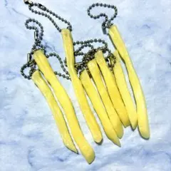 ミニチュア　フライドポテト　キーホルダー