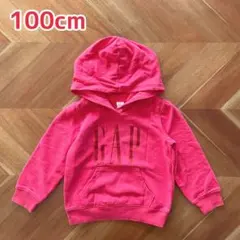 【baby GAP】ロゴスウェットプルオーバー ビビッドピンク 100cm
