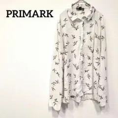 1点もの✨ PRIMARK 長袖シャツ トップス 鳥柄 おしゃれ 可愛い 古着