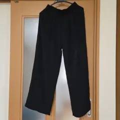 x*x様 ブラック ワイドパンツ ゴムウエスト