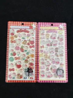 ハローキティ ぷくぷくシール 2シートセット