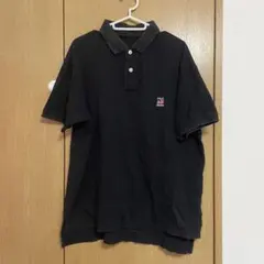 ポロジーンズ　tシャツ　ポロシャツ　カットソー　M 黒