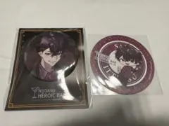 にじさんじ　アニメイトカフェ　HEROIC BAR 佐伯イッテツ　缶バッチ