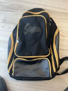 Slugger 野球用バックパック 黒・黄色