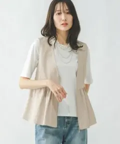 グローバルワーク ペプラムZIPベスト