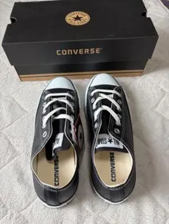 CONVERSE コンバース オールスター　レザーブラック26.5㎝ 新品未使用