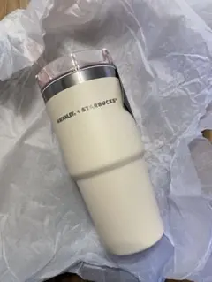 【新品•未使用】3wayステンレスタンブラーStanleyベージュ473ml