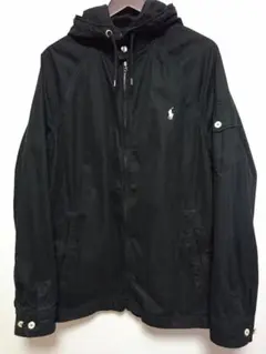 ポロ ラルフローレン マウンテン パーカー L 黒 フード ジャケット フーディ