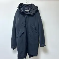 【美品】DIESEL ブラック モッズパーカー 取り外しフード