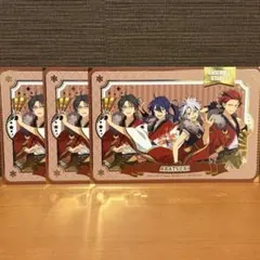 あんスタ　GiGO ノベルティ　特典　箔押しユニットポストカード　紅月 3枚