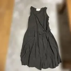 リネン100%カシュクールナチュラルワンピースデニムコーデオールシーズン重宝