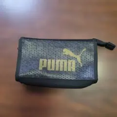 PUMA ペンケース 筆箱 ブラック ゴールドのサムネイル