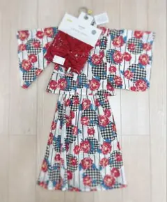 新品未使用 キッズ セパレート ゆかたドレスセット 100cm
