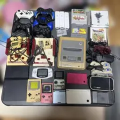 ゲームキューブ用コントローラー11個、メモリーカード37枚、ソフト38本