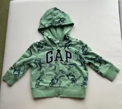 GAP 恐竜プリント フード付きパーカー
