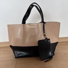 【美品】GIANNI CHIARINIバイカラートートバッグ TWENTYのサムネイル