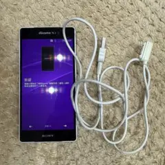 SONY Xperia docomo ホワイト　ジャンク品 ジャンク】SONY Xperia ホワイト docomo 充電器付き - メルカリ
