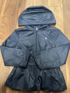 POLOラルフローレンキッズフード付きネイビージャケッ5 美品