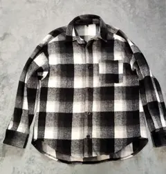 adapt retailing ブロックチェックフランネルシャツジャケット L