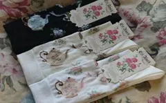 愛野えり　マノンローズ　オーバニーソックス　3点セット　靴下