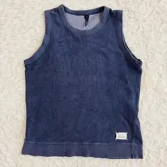 90s SILAS タオル地 ノースリーブ タンクトップ S（848）