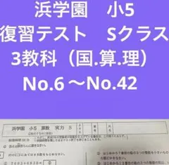 2026年最新】浜学園 復習テスト 小5の人気アイテム - メルカリ