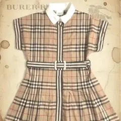 貴重 現行タグ BURBERRY キッズ 半袖 ワンピース ノバチェック