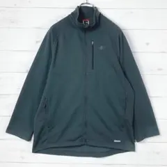 ノースフェイス フルジップ ジャケット ロゴ印字 サイドワッフル グレー Mのサムネイル