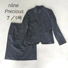 美品 近年✨エヌライン プレシャス【洗える・ストレッチ】スカートスーツ 7号9号