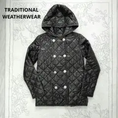 TRADITIONAL WEATHERWEAR　フード　キルティングジャケットS