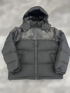 Supreme ブラック ダウンジャケット フード付き