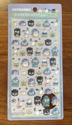ボンボンドロップシール　ミニ　はぴだんぶい