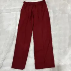 ボルドーカラー スラックス ウエストゴム