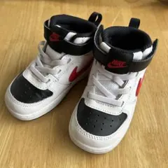 NIKE キッズスニーカー 13cm 白黒赤 ベビー ナイキ 美品 ハイカット