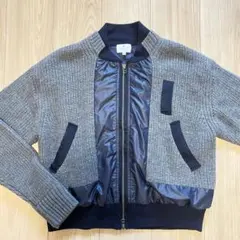 LANVIN ネイビー ペプラムダウンジャケット 38 - メルカリ