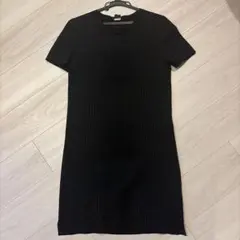 theory ブラック 半袖ワンピース S