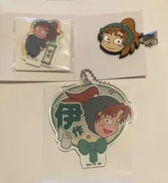 忍たま乱太郎 善法寺伊作 デコうちわキーチェーン アクリミニ 前髪クリップ