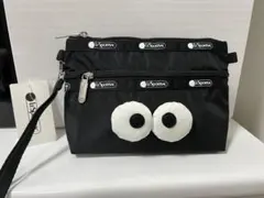 レスポートサック　アニヤハインドマーチ　 2段ポーチ　ブラック