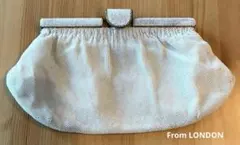 ★希少★イギリス・ヴィンテージ・ビーズ・クラッチバッグ・パーティバッグ