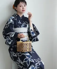 【値下げ可能】【低身長向け】 utatane レディース　浴衣　クリーニング済み 値下げ可能】【低身長向け】 utatane レディース 浴衣 クリーニング